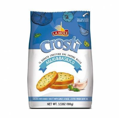 Crosti knoflook & basilicum